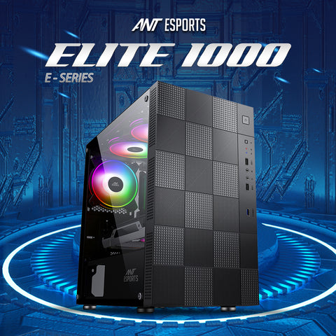 ANT ESPORTS ELITE 1000 TG MID TOWER GAMING CABINET