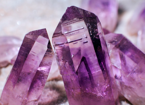 amethyst crystals so pretty in purple