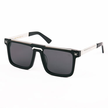 Xxii - Rectangular Acetate Frame in Black/gray | Valentino US