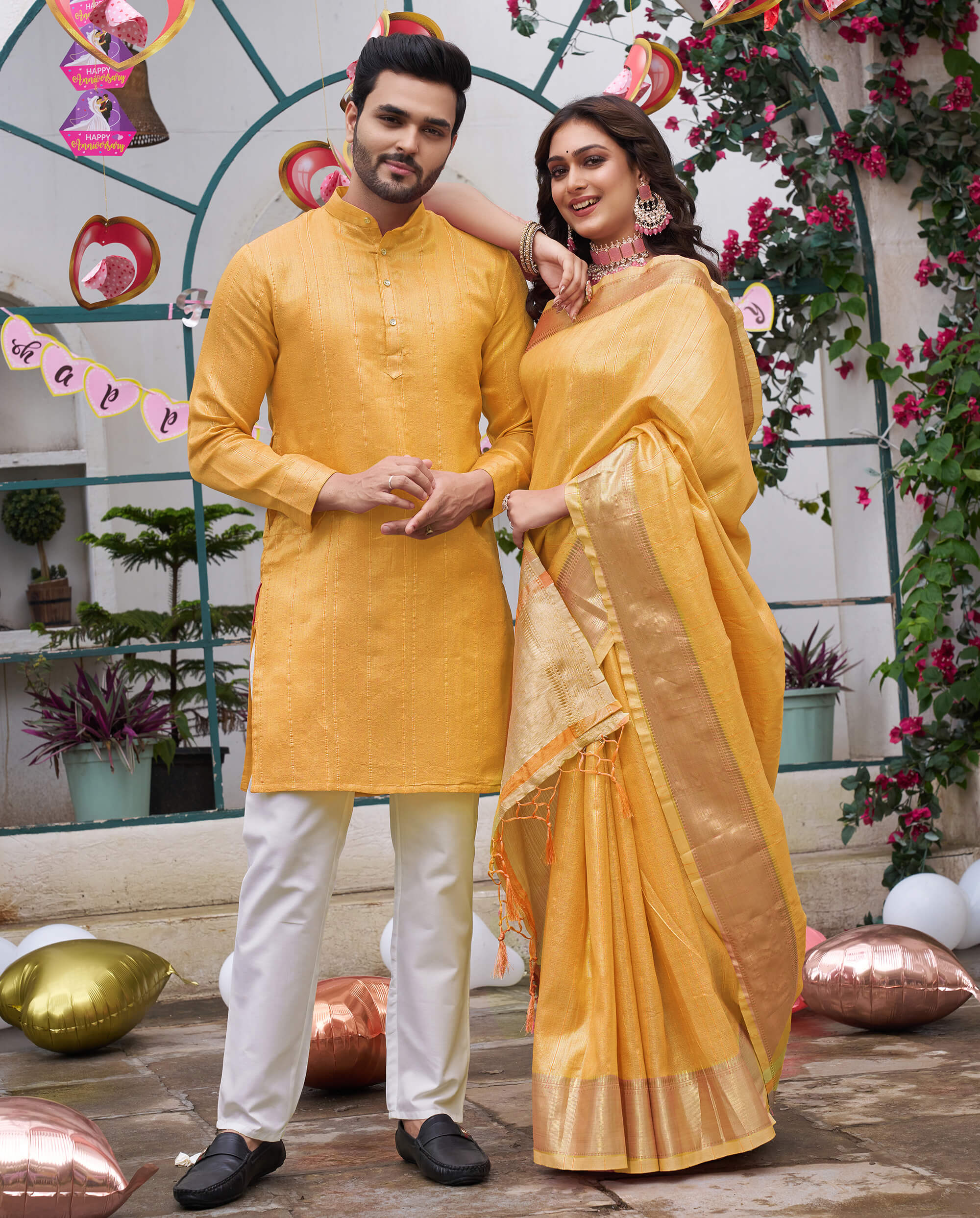 Details more than 157 couple saree and kurta best