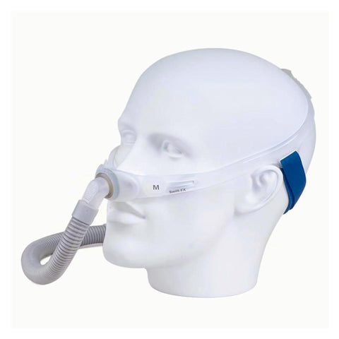 Nasal pillow masks such as the Swift FX Nasal Pillow CPAP Mask are ultra-minimal due to it being designed to cover as little as the face as possible