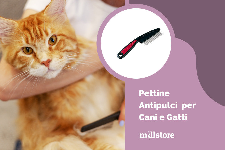 Pettine antipulci per cani e gatti