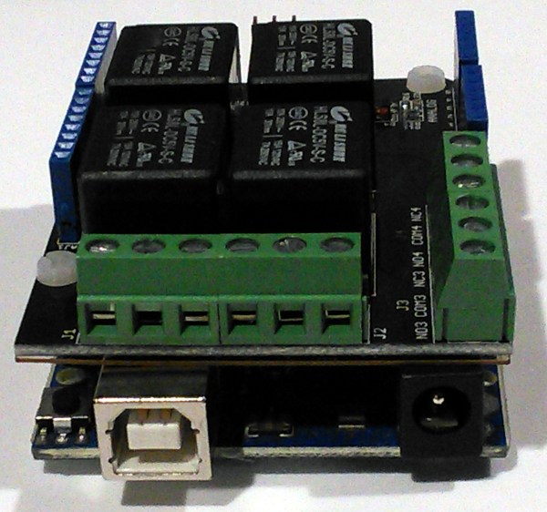 Arduino Control Board with Relays for Linear Actuator