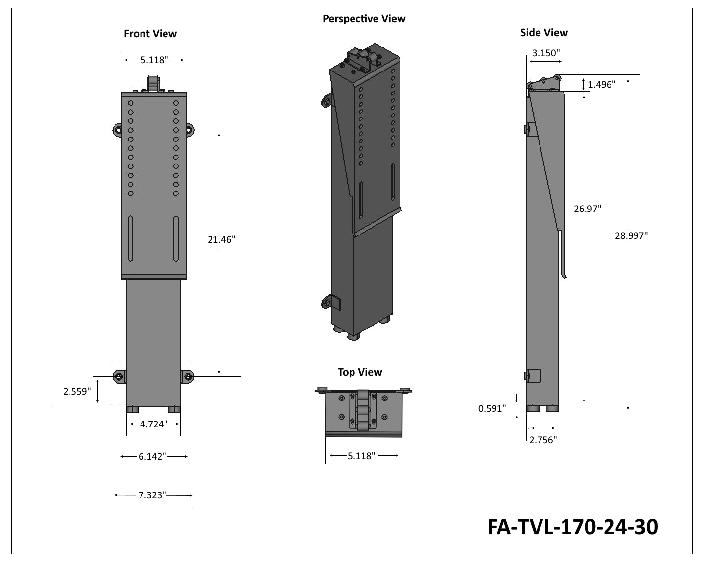 FA-TVL-170-24-30 Технологический рисунок