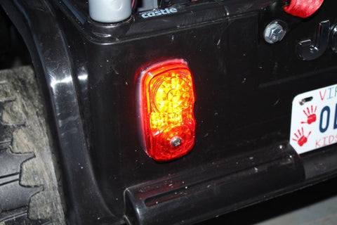 tail lights in an  RC Power Wheels