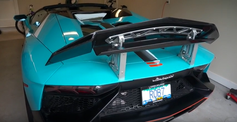 lamborghini air brake wing