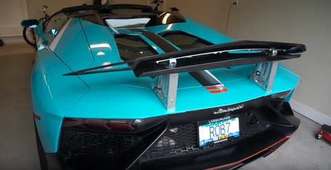 lamborghini air brake wing