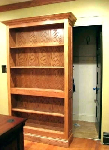 hidden sliding bookcase