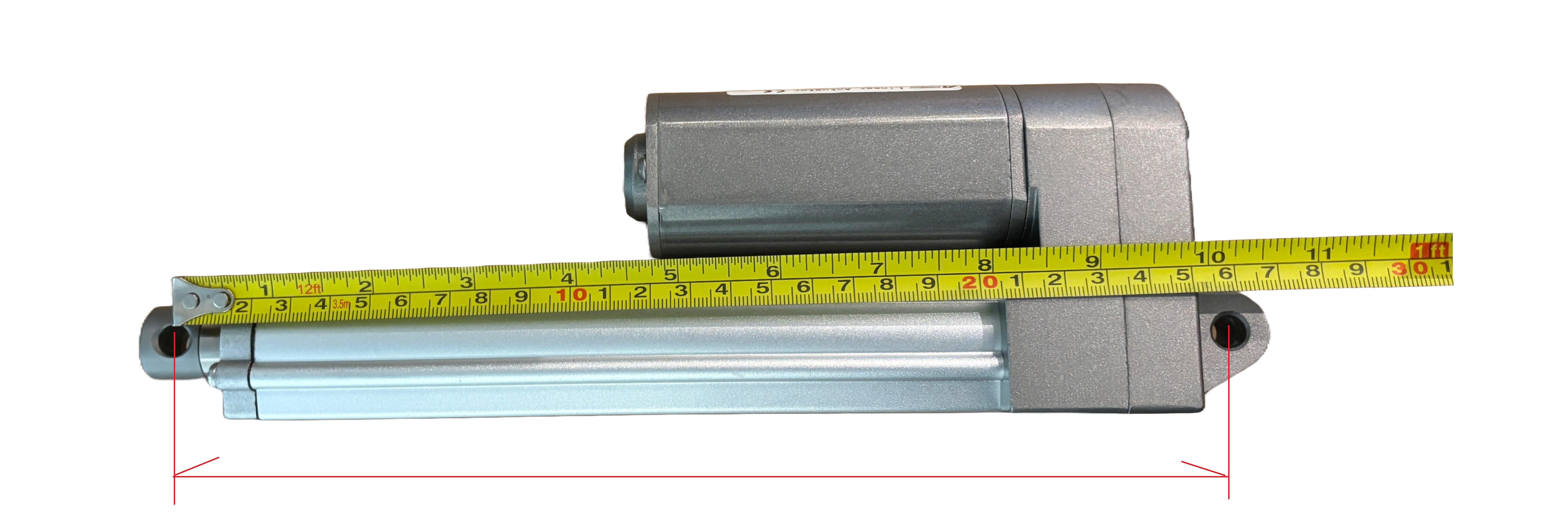 Linear Actuator measured when fully closed