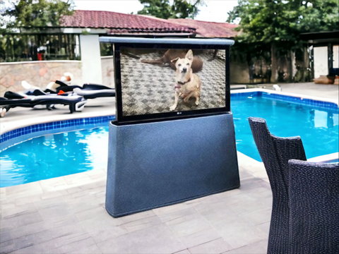 armoire à télévision en plein air