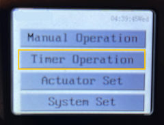 Guía de configuración del manual de operación del tablero de control del actuador