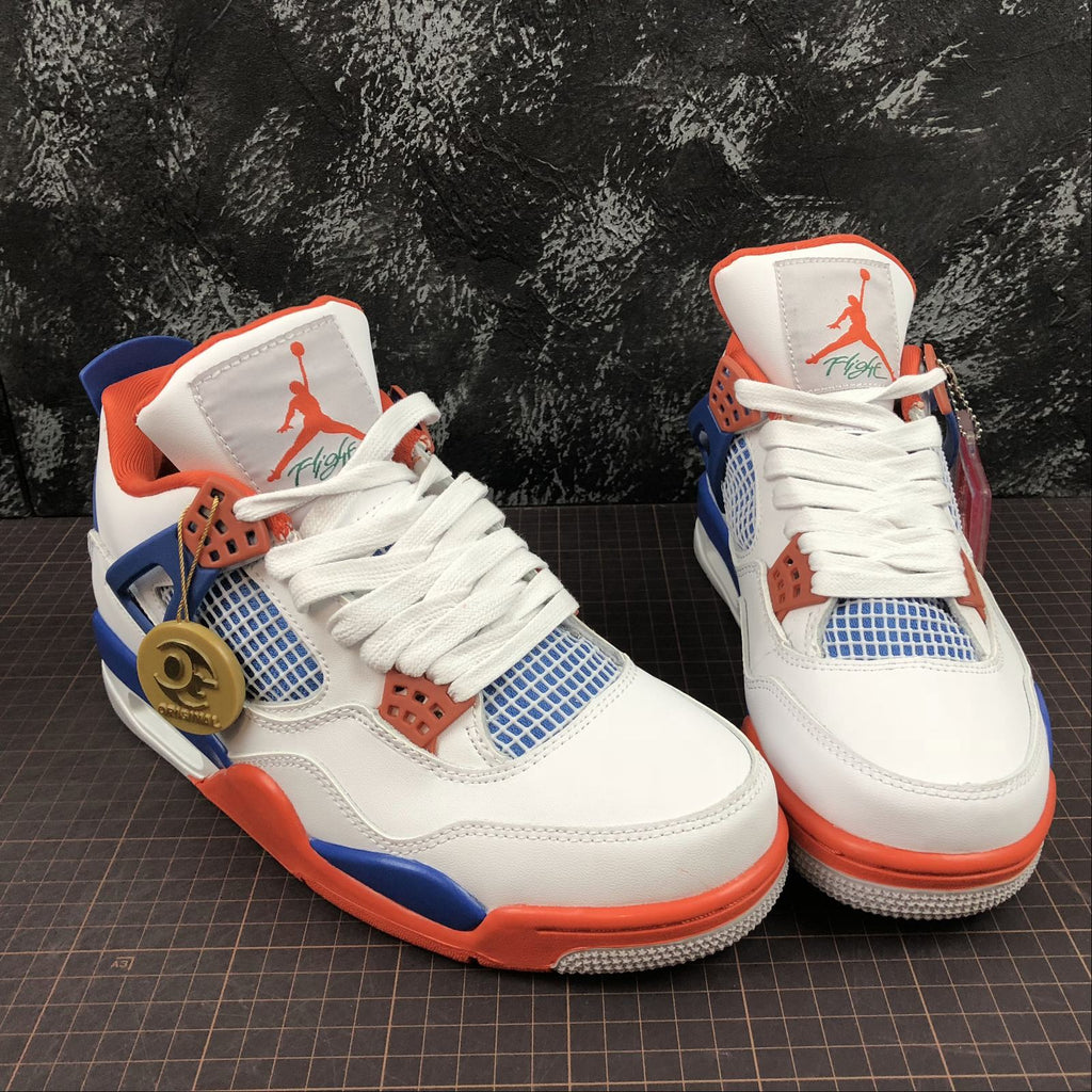 jordan shoes orange and blue