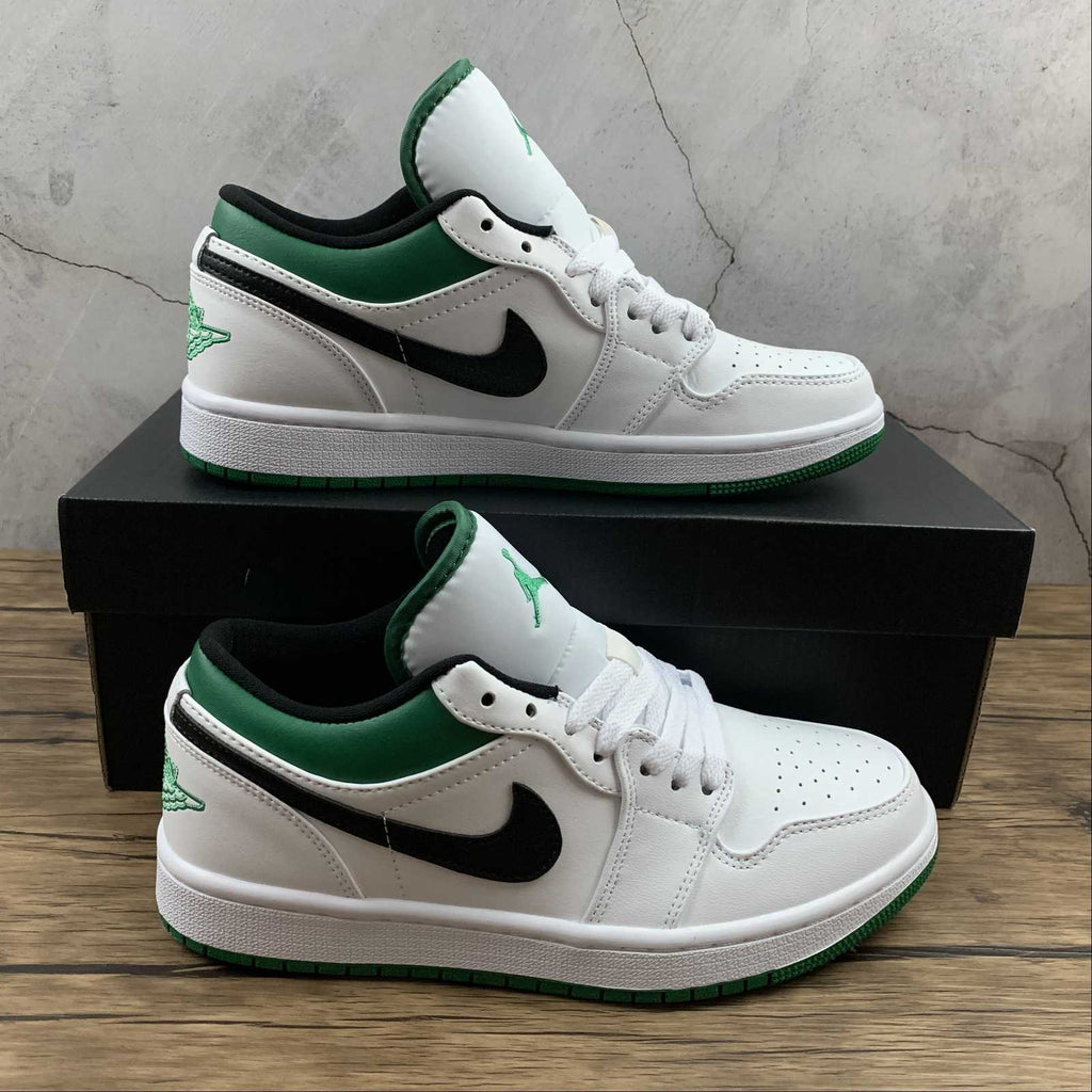 jordan 1 low white green black