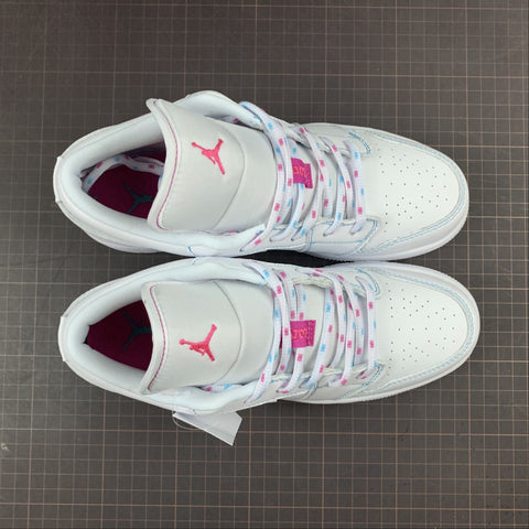 jordan 1 low white green pink