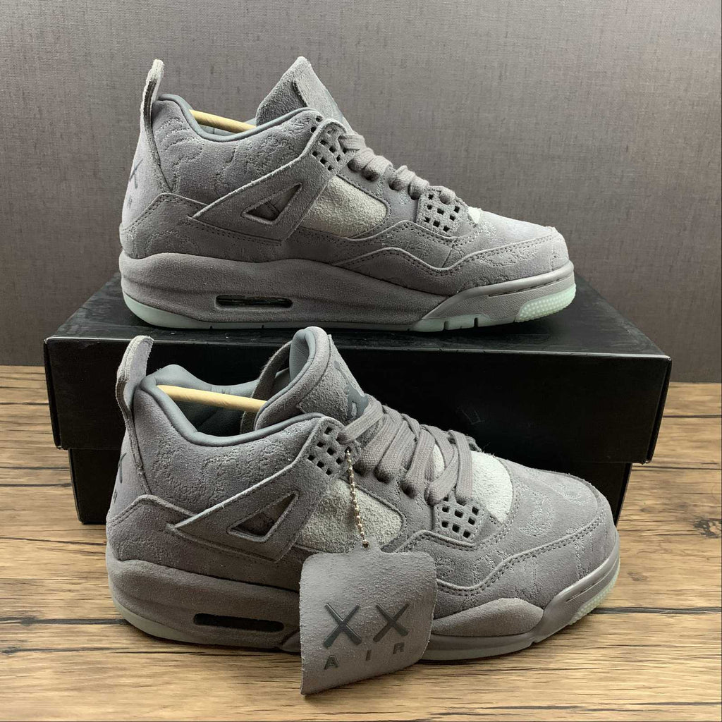 air jordan 4 cool grey kaws