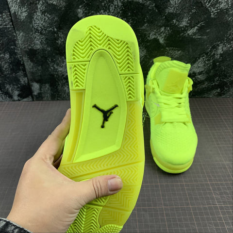 neon yellow jordan 4