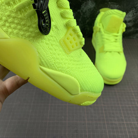 neon yellow jordan 4