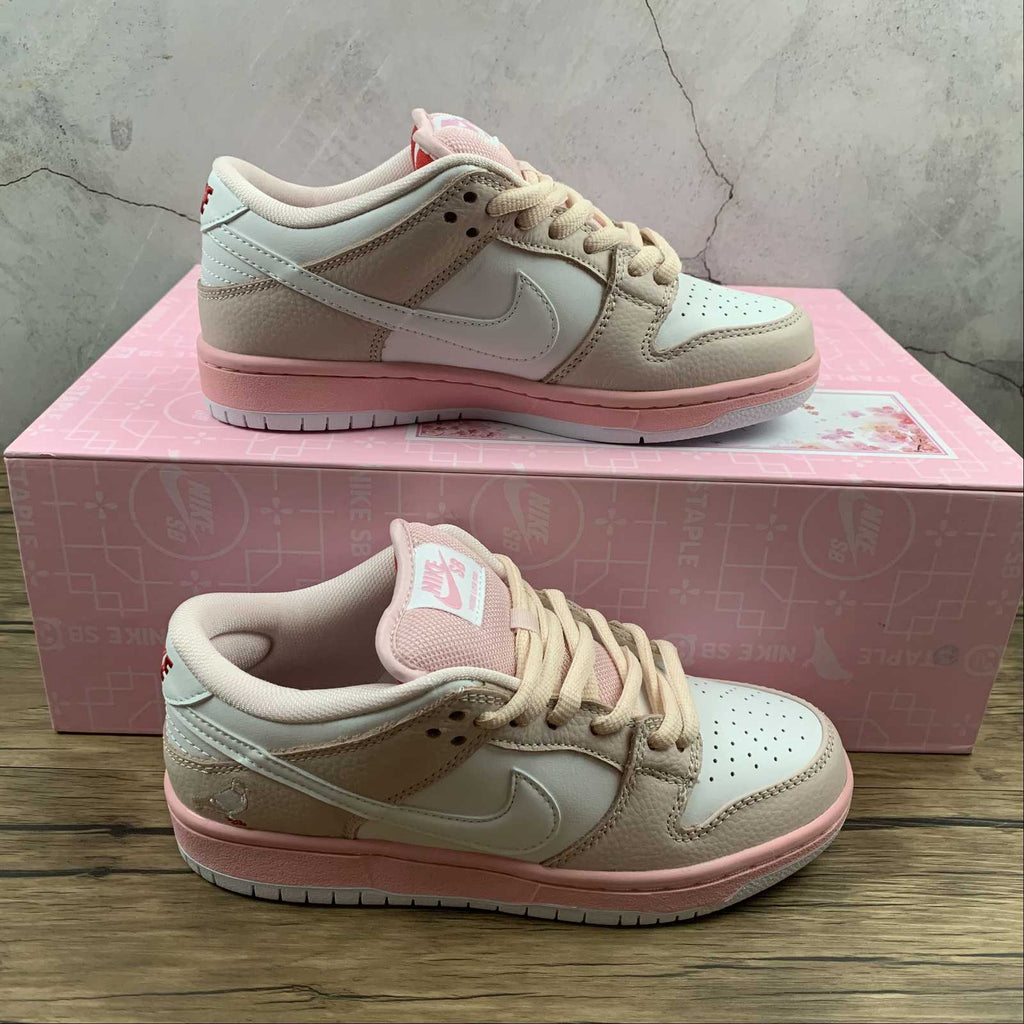 nike dunk sb low top elite pink white