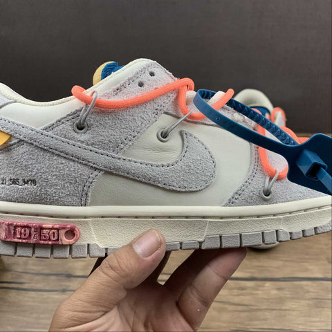 nike dunk low off white lot 19