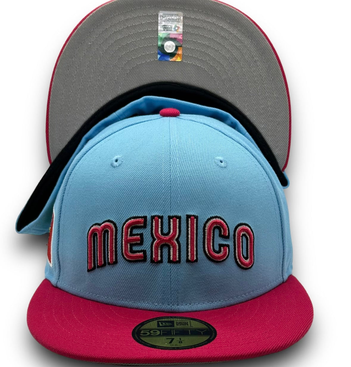 Navy blue/Khaki mexico hat New Era Fitted Hat – BeisbolMXShop