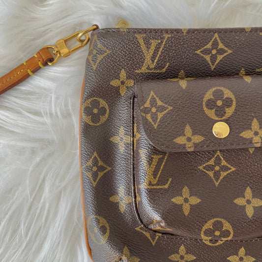 Louis Vuitton Monogram Pochette Croissant Shoulder Bag – Another Life NY