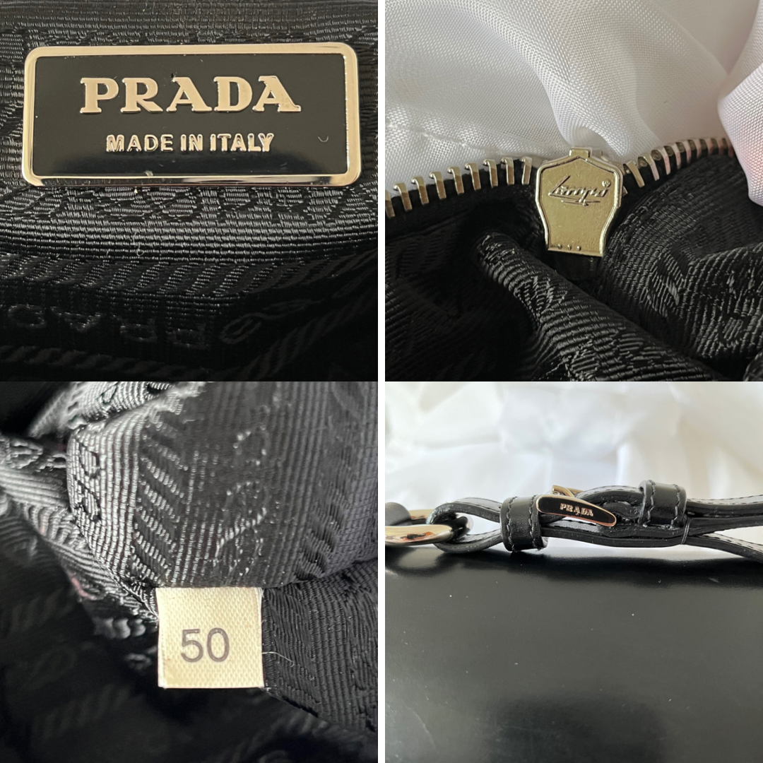 Prada Black Nylon Flap Shoulder Bag – Another Life NY