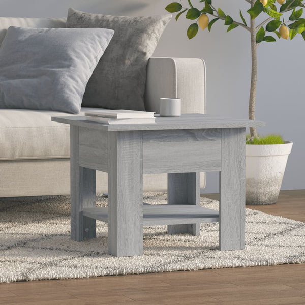 Sohvapöytä harmaa Sonoma 55x55x42 cm lastulevy – Nordic Home Shop