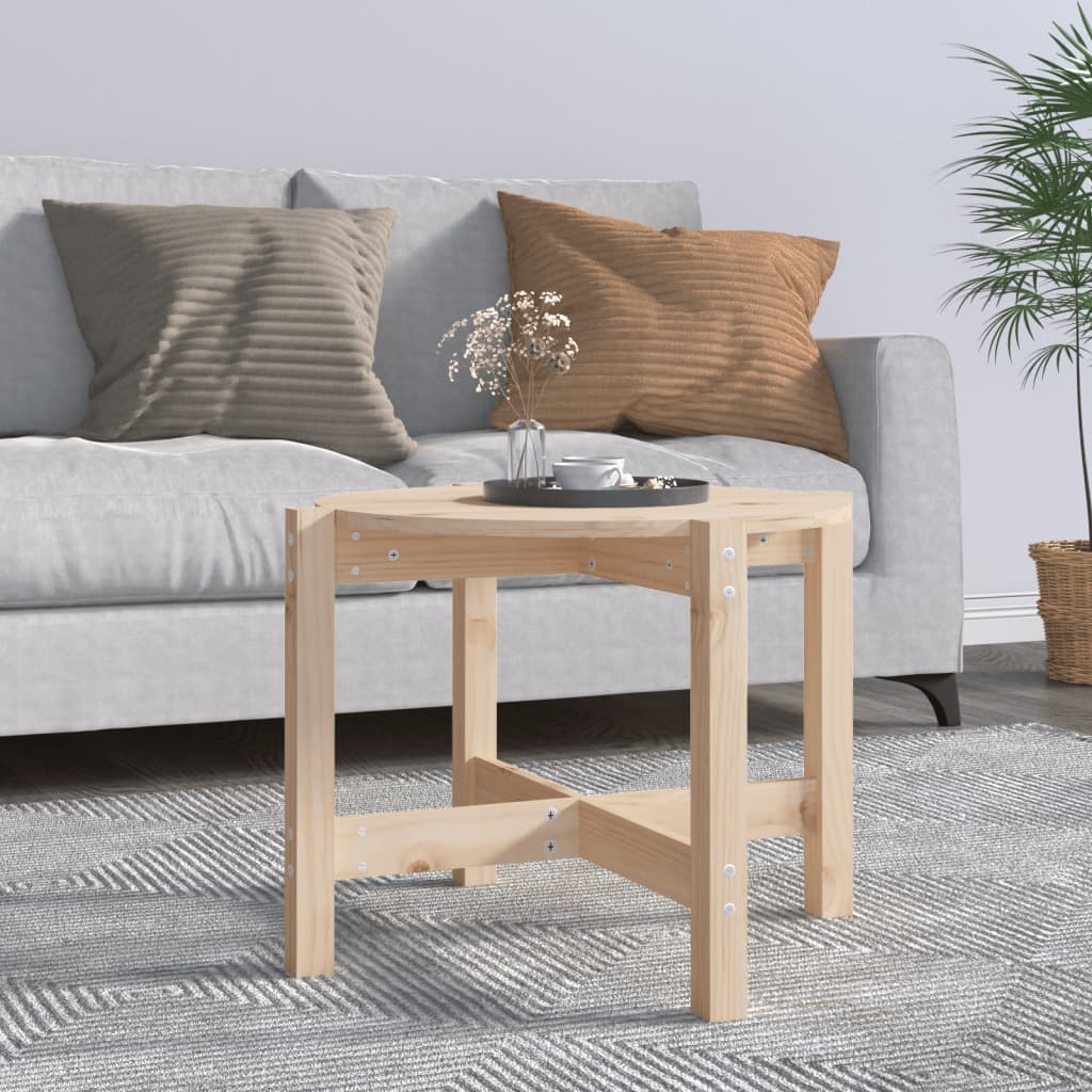 Sohvapöytä Ø 62,5x45 cm täysi mänty – Nordic Home Shop