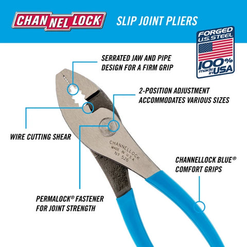 Channellock 12 in. Tongue and Groove Slip Joint Pliers 440 - The