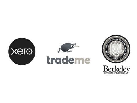 Xero, Trade Me and Berkeley logos
