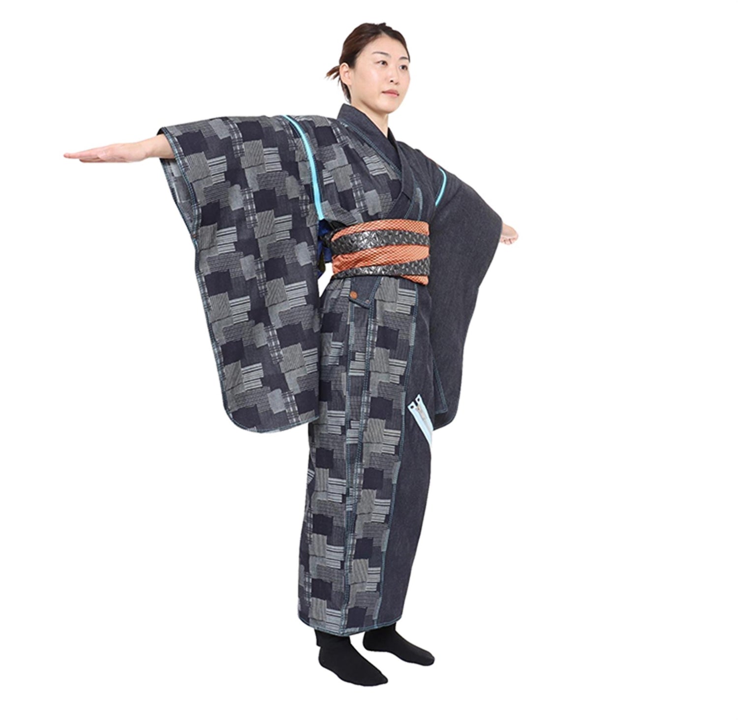 送料込・まとめ買い KITH Patchwork kimono パッチワーク羽織 ：L