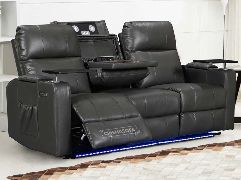 3 seater recliner with cup holder