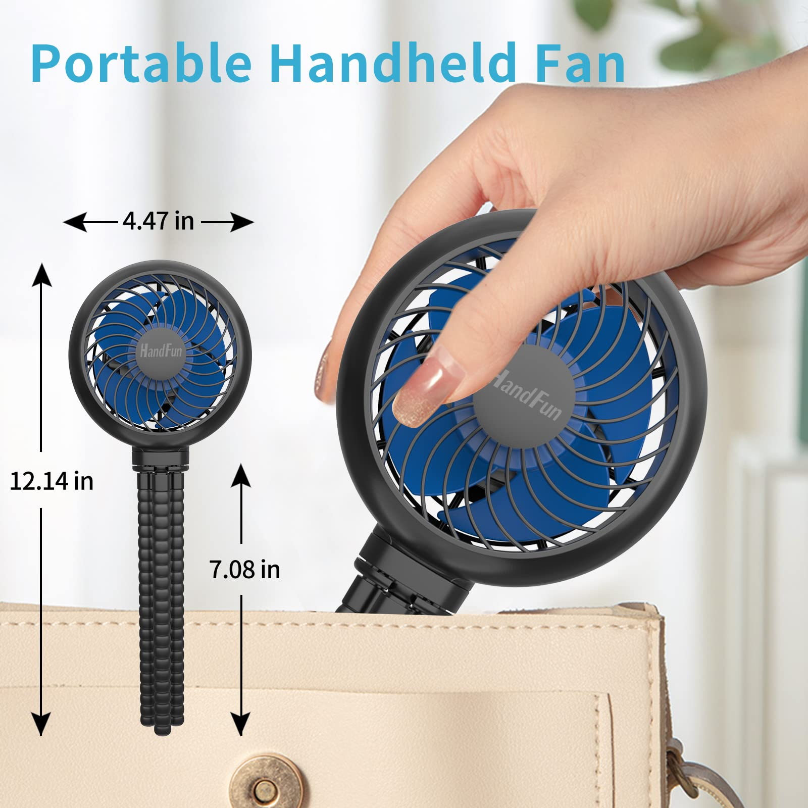 battery operated stroller fan flexible tripod clip on fan