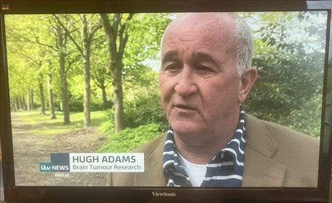 Brain Tumour Research spokesman Hugh Adams on ITV Anglia