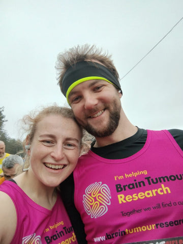 Tom and Jo during the Great Welsh Run for Brain Tumour Research