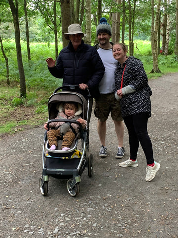 Lez with his son Shaun, daughter Emma and granddaughter Sophie