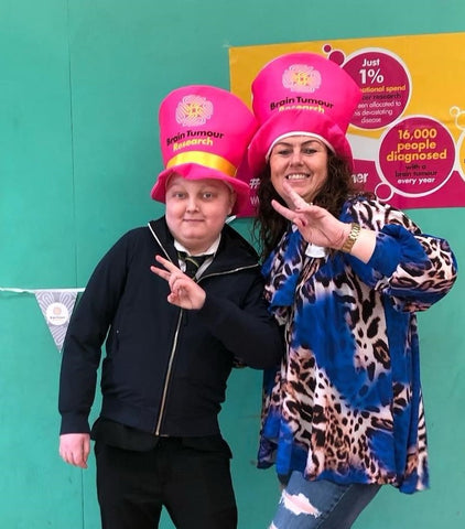 Oscar and Natalie Fairs on Wear A Hat Day