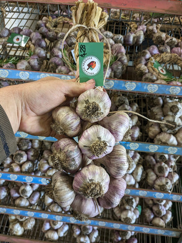 Volcano Produce garlic