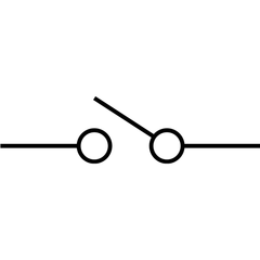 Interrupteur à bascule SPST (Single Pole Single Throw) - Ce type d'interrupteur à bascule a deux bornes et est utilisé pour contrôler un seul circuit.