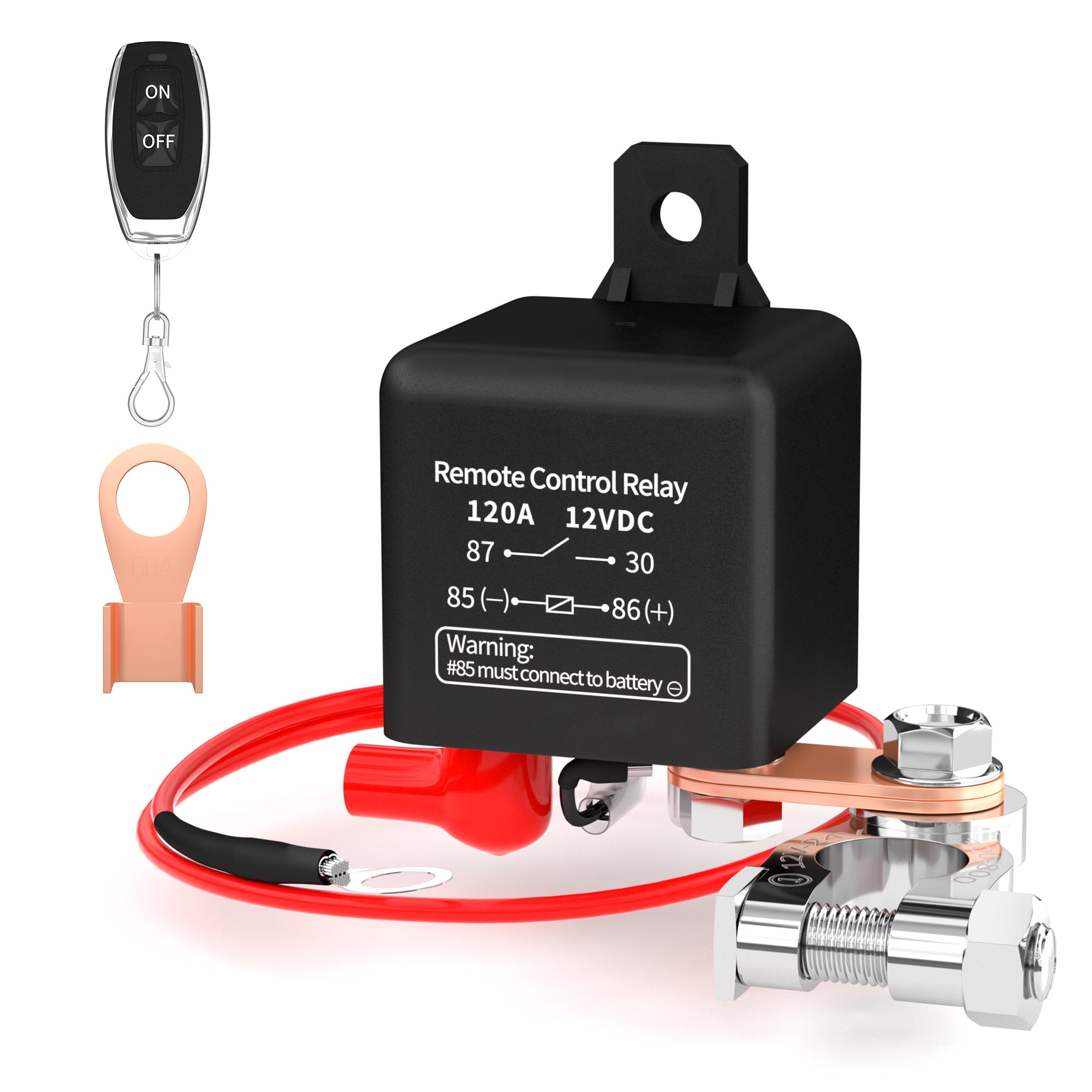 120A/200A 12V Remote Control Relay Isolator Disconnect Battery Switch