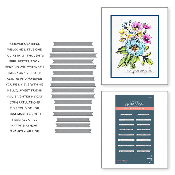 Spellbinders - BetterPress - Press Plate - Butterfly Bouquet