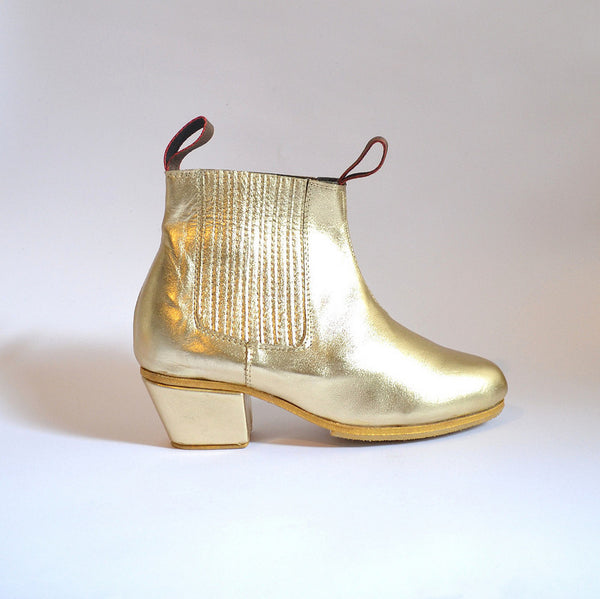 Wayne leather ankle boots – golden ponies
