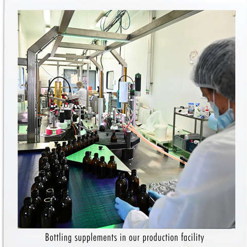 Supplements being manufactured