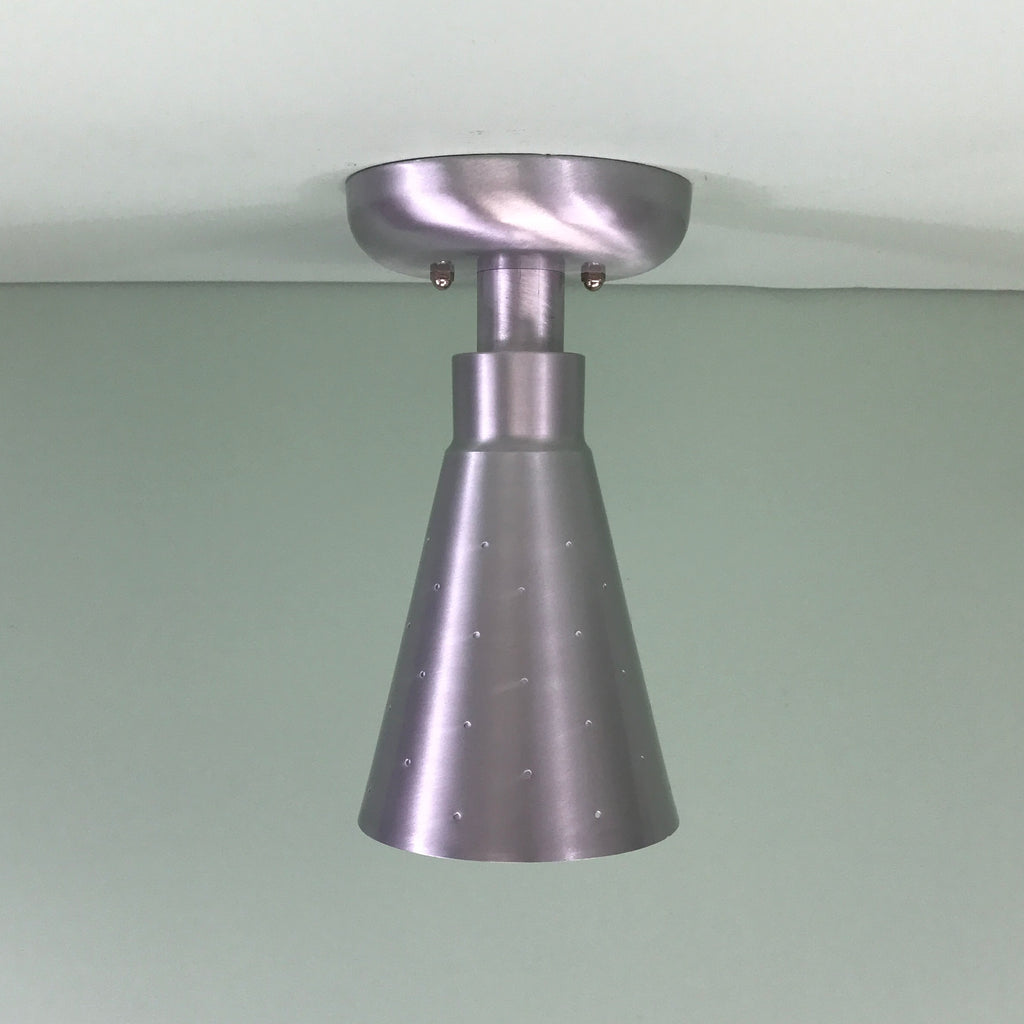 Retro Pinhole Cone Flush Mount Ceiling Fixture By Practical Props