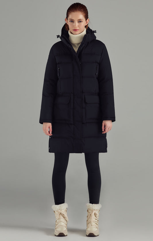 Black Thickening Cold Winter Jacket With Hood Warm Oversize Long Coat –  FantasyLinen