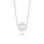 Silver Chakra Necklace 