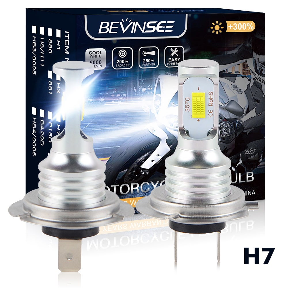 Ampoules H6 - BA20D LEDs XenLed Haut de gamme - Garantie 5 ans* - XenLed