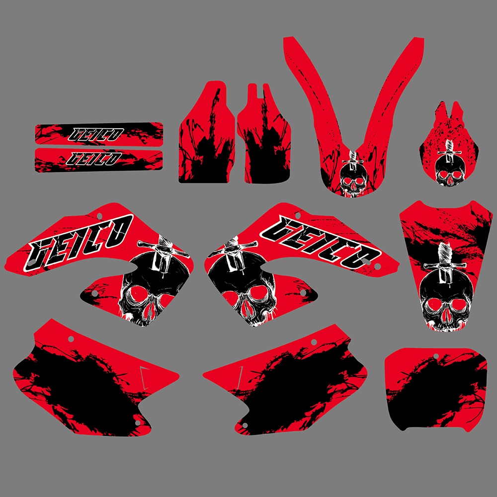 Motocross Graphics Stickers For Honda CR125R CR250R 2000-2001