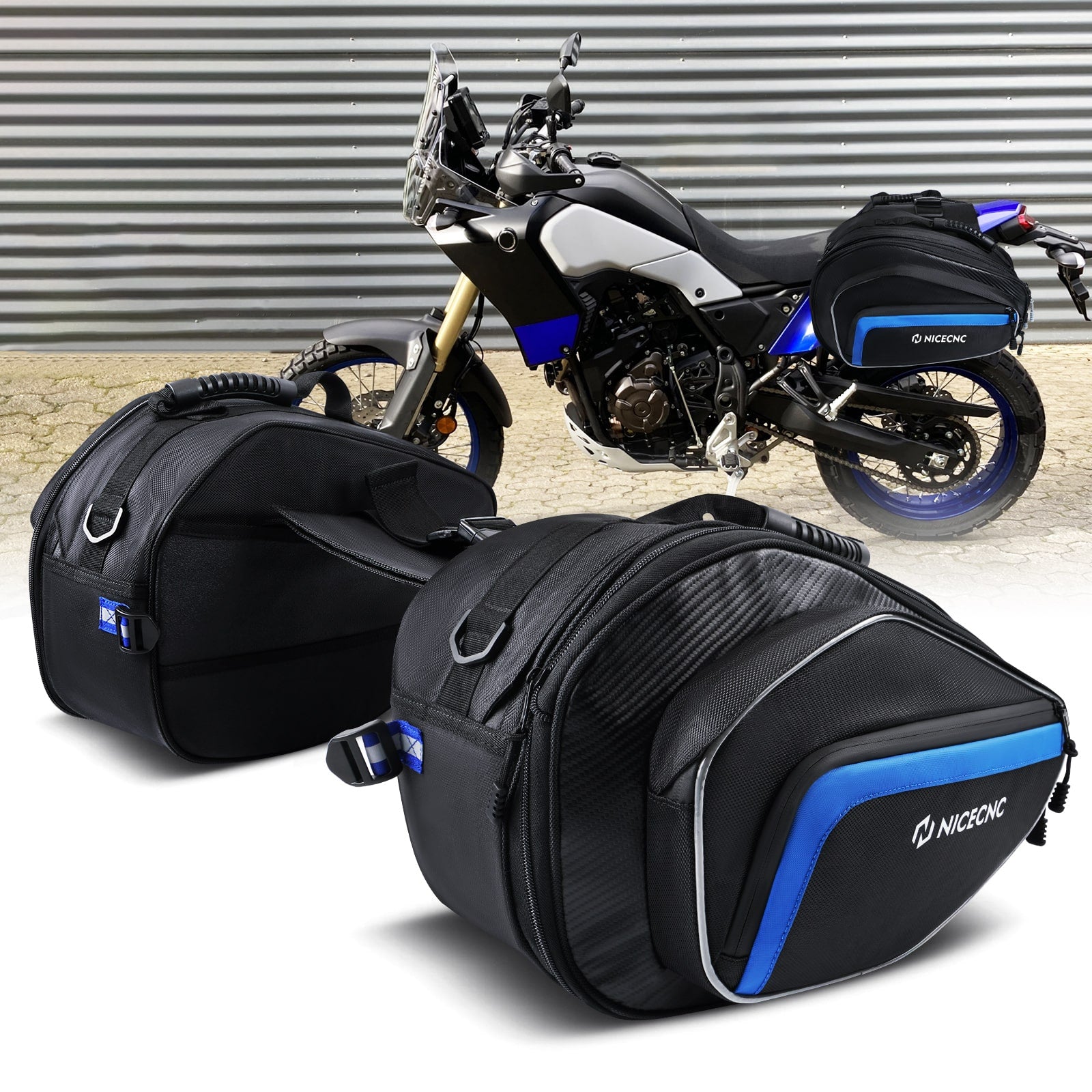 Waxed Canvas Motorcycle Saddlebags Panniers Side Bags