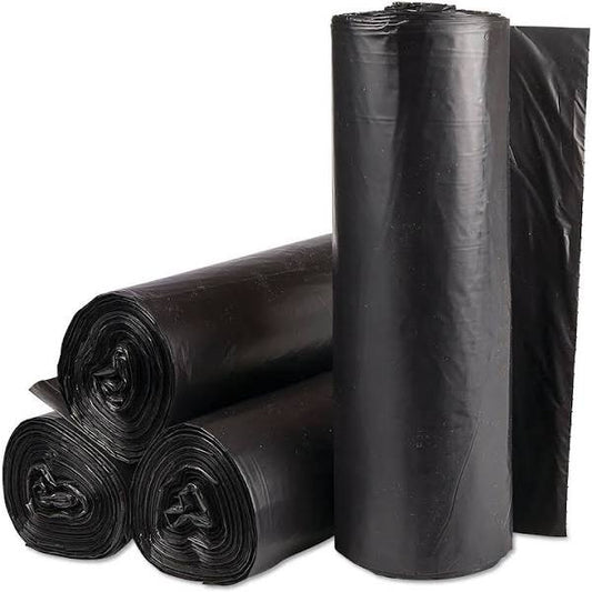 38 x 58, 1.5mil Black Industrial Trash Bags, 10/Roll, 10 Rolls/CS 56 CS/